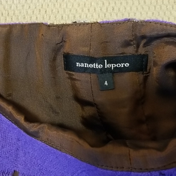 Nanette Lepore wool asymmetrical blazer & skirt 4 - Picture 13 of 16